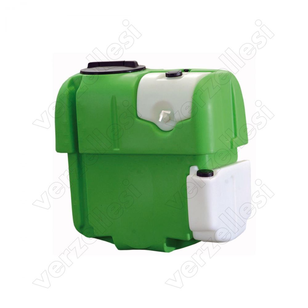 A richiesta, le capacità da 100lt , 200lt , 200lt stretto , 300lt , 300lt stretto e 400lt stretto possono essere fornite senza il foro per il passaggio del cardano.